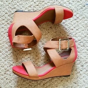 Dark Tan "Michael Antonio" Wedge Sandal
