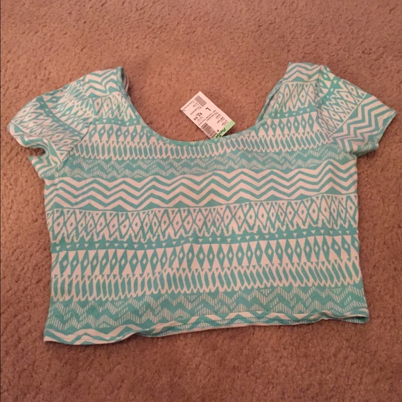 Mint crop top