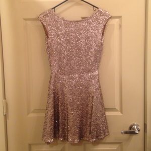 Tobi gold sequin dress