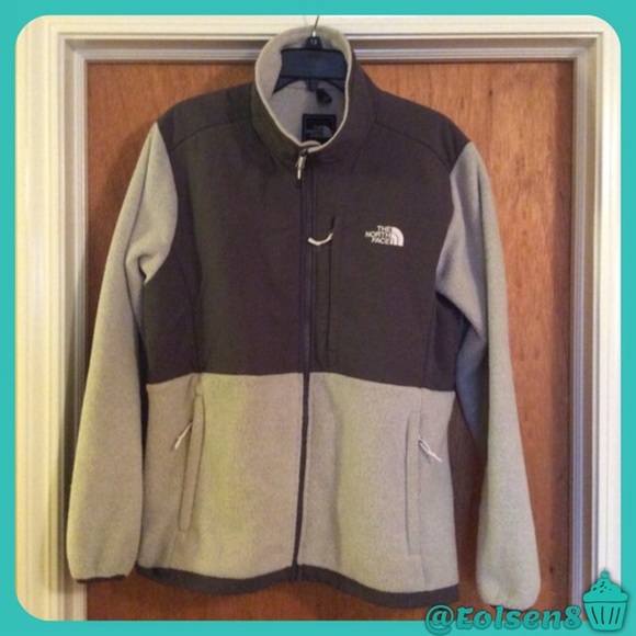 Grey North Face Denali Jacket