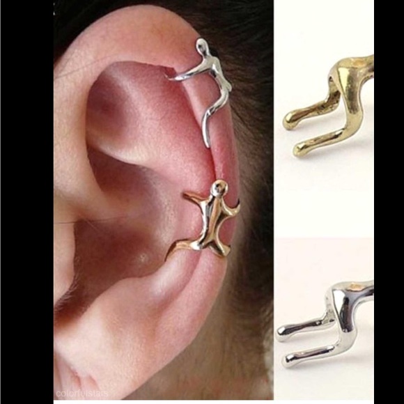 Jewelry - Climbing Man Silver Ear Cuff 🎉 ONLY 6 LEFT 🎉