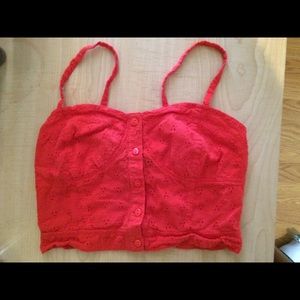 Cropped bralette shirt