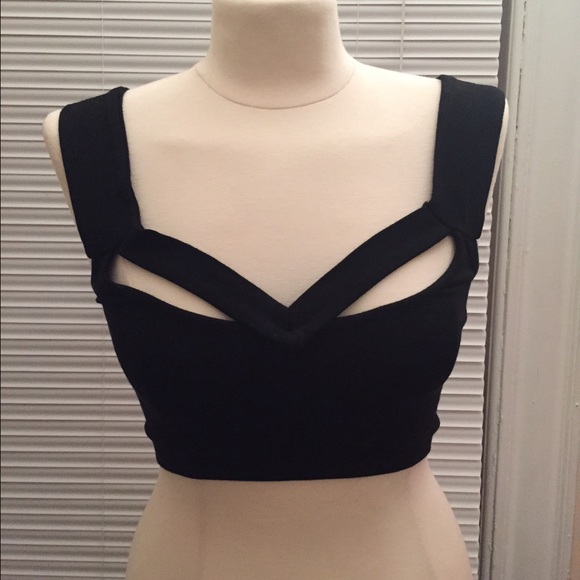 Brandy mellville black crop top