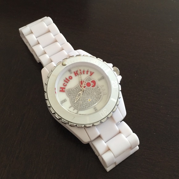 White plastic hello kitty watch - Picture 1 of 4