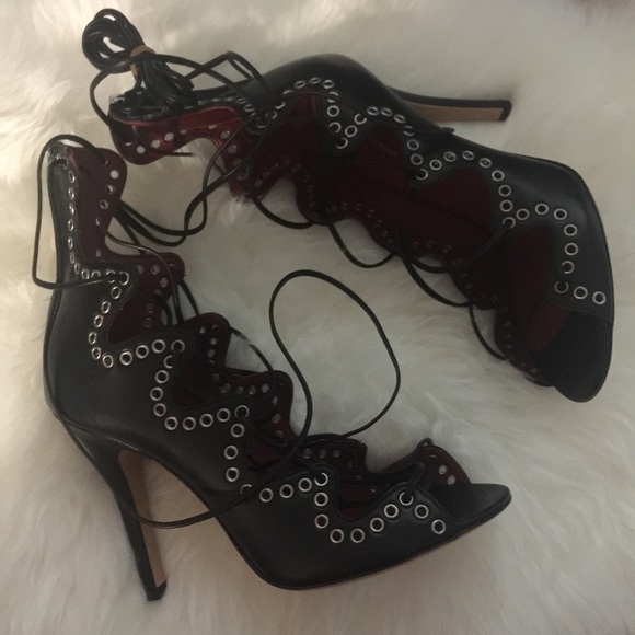 New Isabel Marant Lelie Ghillies lace up sandals - Picture 3 of 4