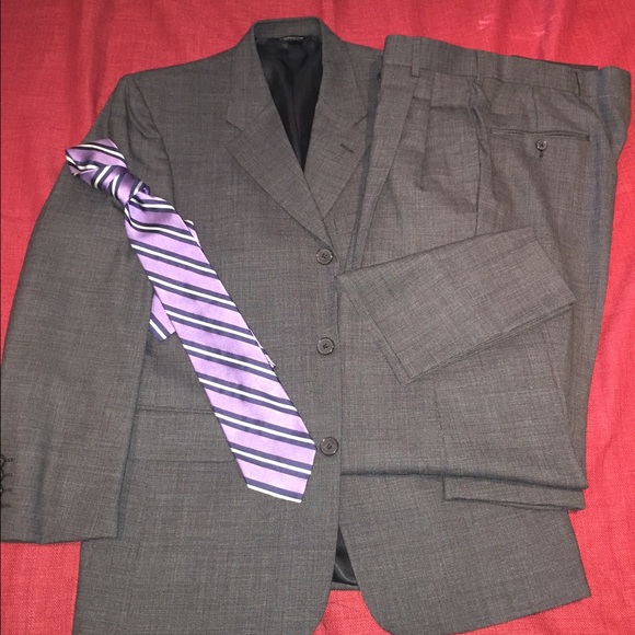 Liz Claiborne dark gray suit (tie not included)