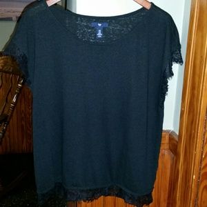GAP Lace Trim Tee
