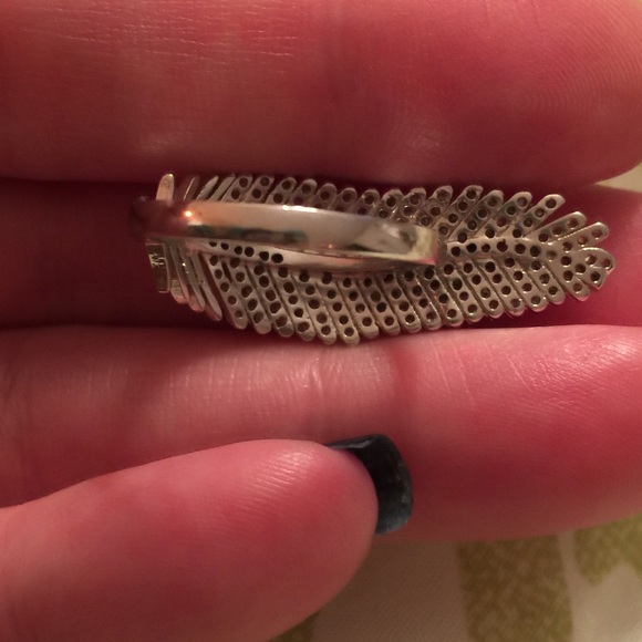 925 feather ring. - Picture 3 of 3