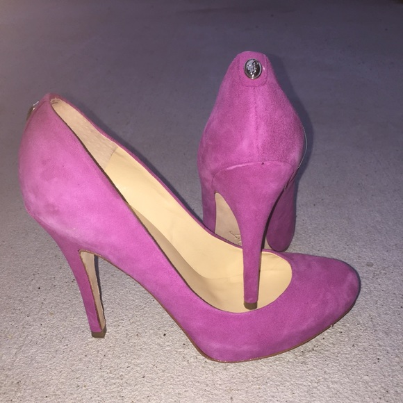 Ivanka Trump Fuschia Suede Pump