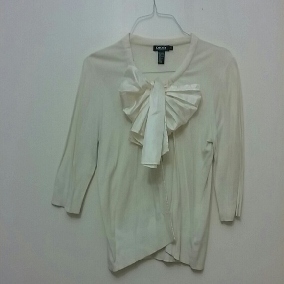 DKNY ivory cardigan