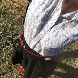 { Sonoma } Bicycle print button down tank cotton