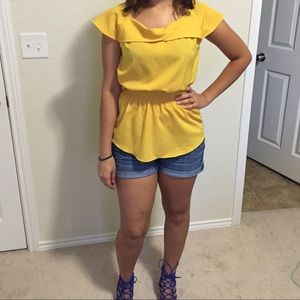 Yellow Gianni Binni blouse