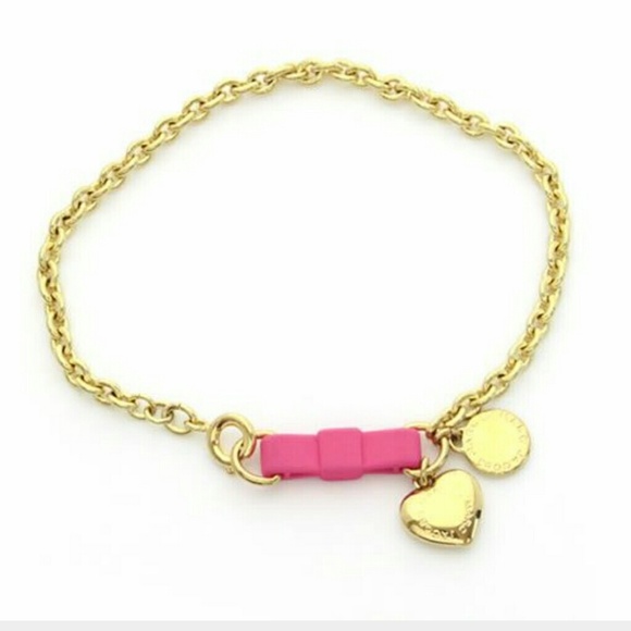 Marc By Marc Jacobs bow tie heart bracelet.