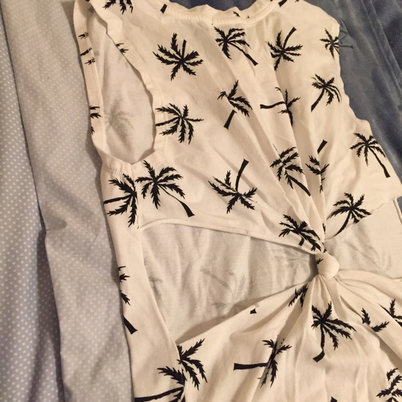 Cut-Out Palm Tree Muscle Tee