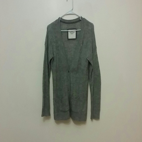 Abercrombie and Fitch boy friend grey cardigan