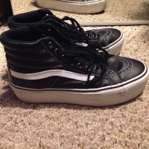 vans skate high top platforms