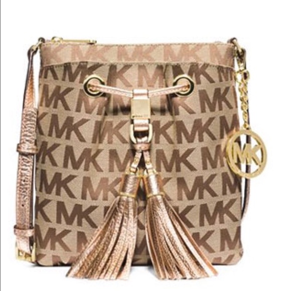 MK Camden Gold Crossbody