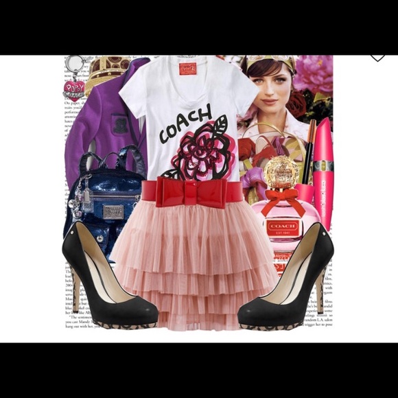 Coach Poppy Rose Tee