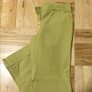 Anthropologie citron wide leg pants