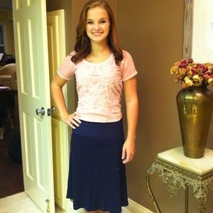 Kosher Casual Navy Blue Skirt (New w/ Tags)