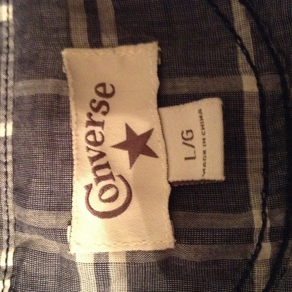 converse plaid button up shirt - Picture 2 of 3