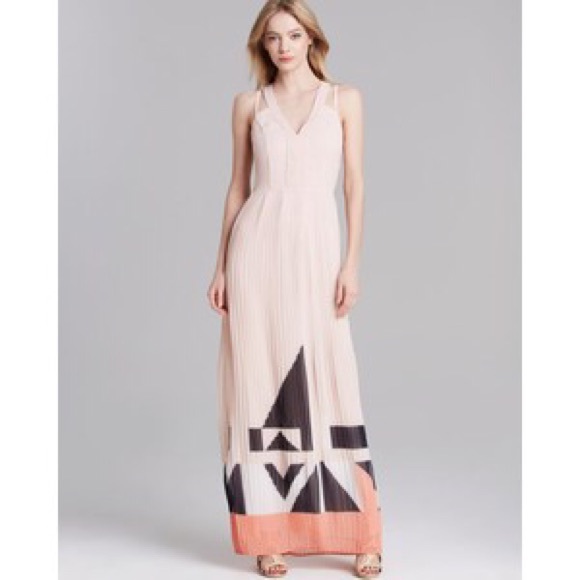 NWT French Connection Marquee Pleated Maxi Dress