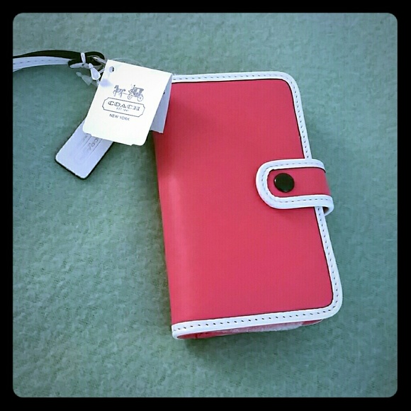 Coach Clutches & Wallets - Coach Legacy Two Tone iPhone Wristlet Wallet