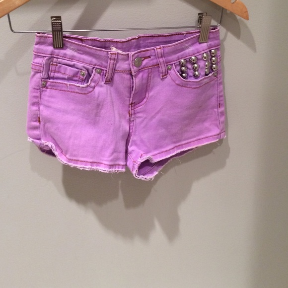 Vintage Havana purple stud pocket shorts - Picture 1 of 3