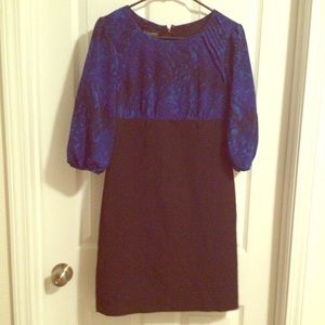 Royal & Black Pencil Dress