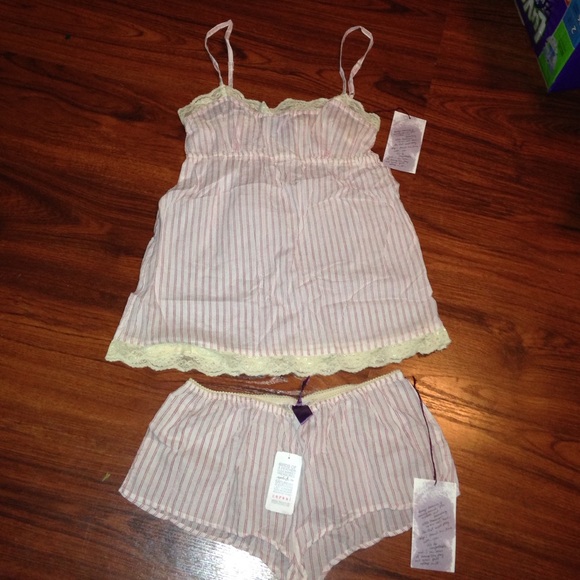 Sophie & Me Pink/white Pajama Set Small
