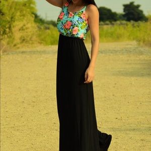 Flower maxi dress