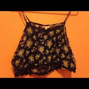 floral crop top