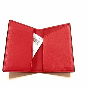 Coach Red Orange Passport wallet #67737