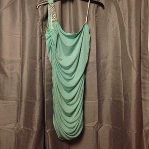 Mint glitter dress