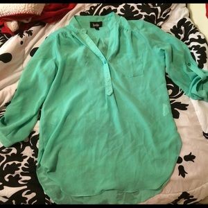 Light Blue Chiffon Blouse