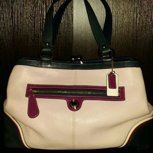 Coach Laura Spectator KissLock Tote F15145