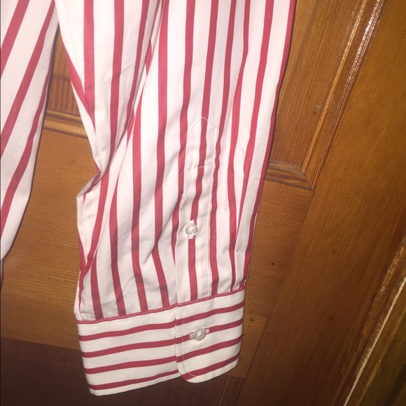 Ralph Lauren red/white striped dress shirt - Picture 4 of 7
