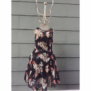 Floral Print Lace Dress