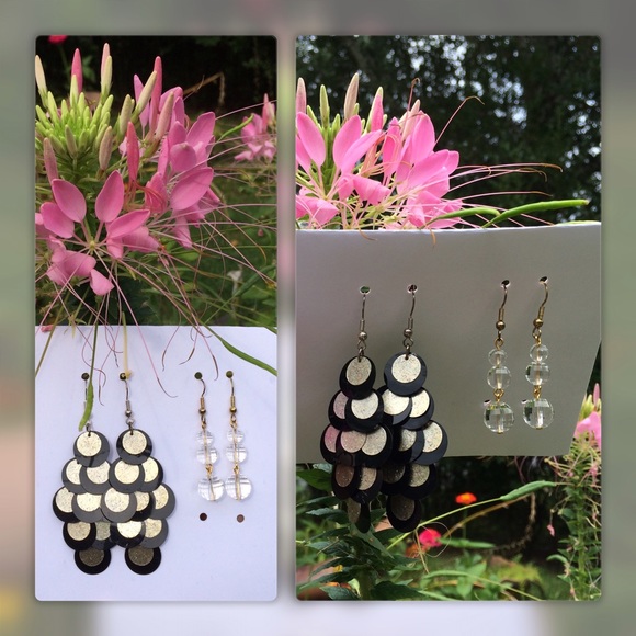 SEQUIN PR. SOLD in BUNDLE Re-Vamped Avon Earrings - Picture 4 of 4