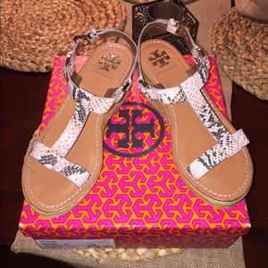 Tory Burch wedge sandals - worn twice
