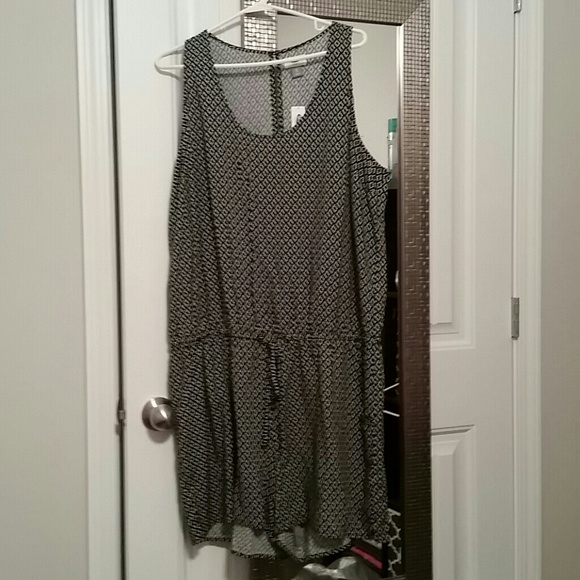 Black and White Patterned Romper