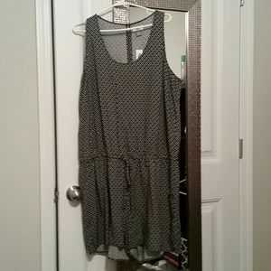 Black and White Patterned Romper