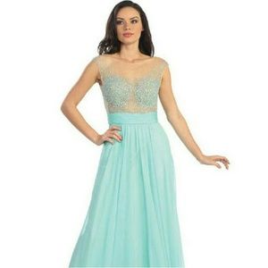 Floor length formal dress