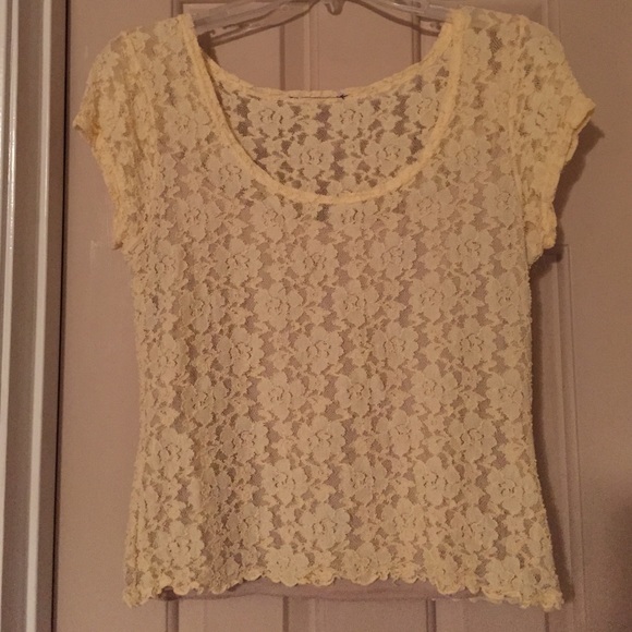 Lace stretch shirt fully lined
