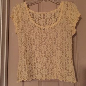 Lace stretch shirt fully lined