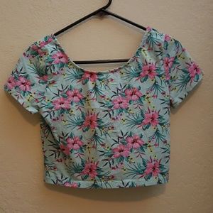 Floral crop top