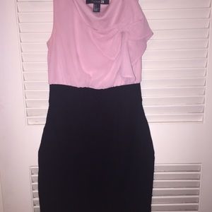 Fancy formal pink and black dress