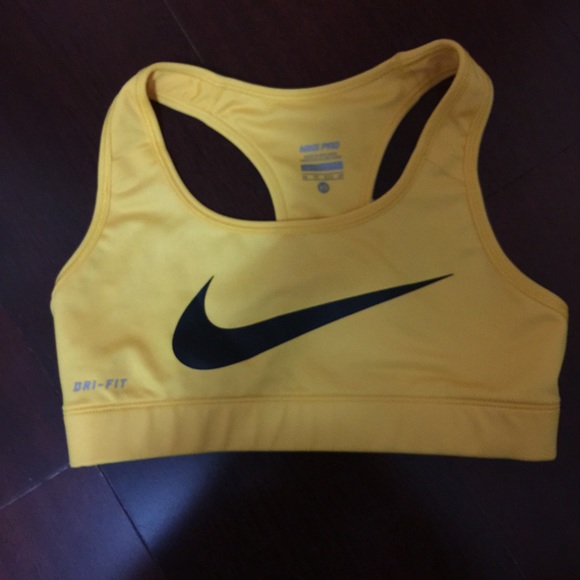 Nike Yellow Armstrong Sports Bra