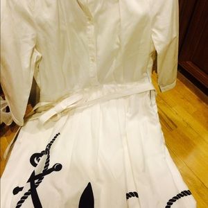 ⚓️SOLD⚓️ Nautical detailed lined 1/2 sleeve dress