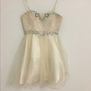 White homecoming dress